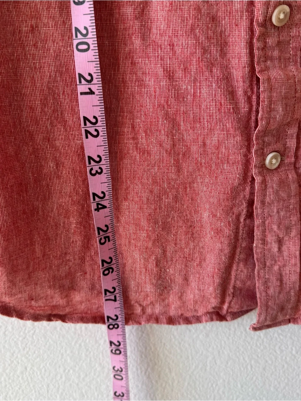 Banana Republic Linen Blend Shirt Slim Fit Short Sleeve